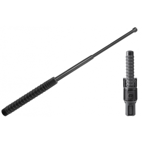 Porra extensible acero endurecido 53 cm mango ergonomico antideslizante.
