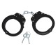 Black handcuffs bluing steel chain
