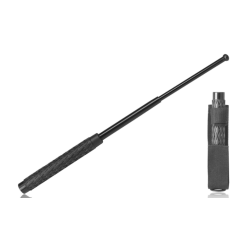 Porra extensible Umarex/Perfecta en acero negro (goma rigida)