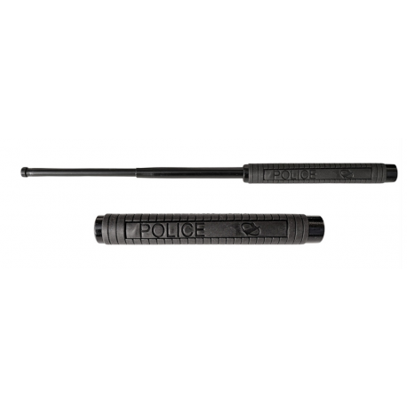 Baston extensible 52 cms acero negro