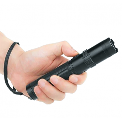 Tactical led flashlight 3.000.000 volts electroshock defense