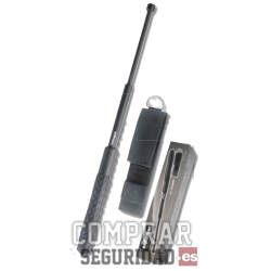 PORRA EXTENSIBLE TITANIO Y POLICARBONO ENFORCER 22"- 55 cm con puntera kubotan rompecristales